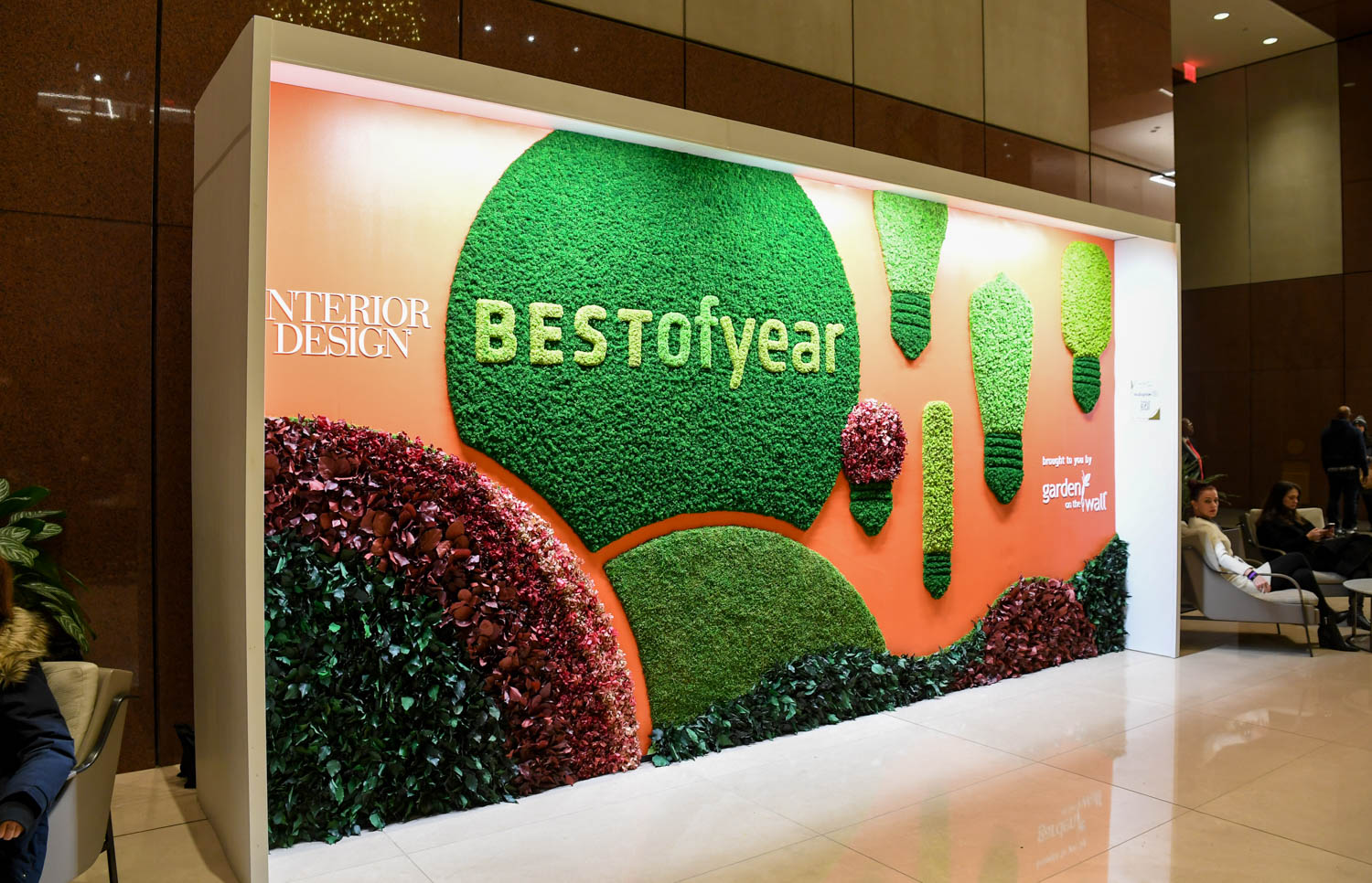 best of year garden installation on the wall