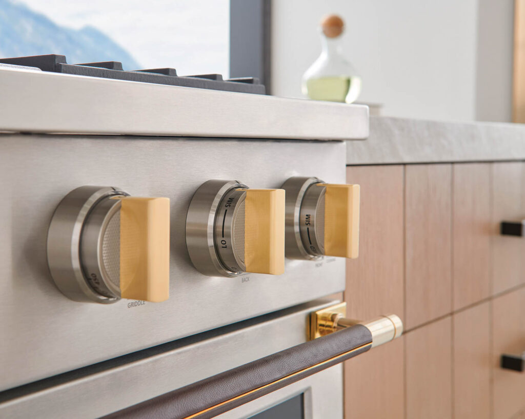 stove handles by monogram and keeler