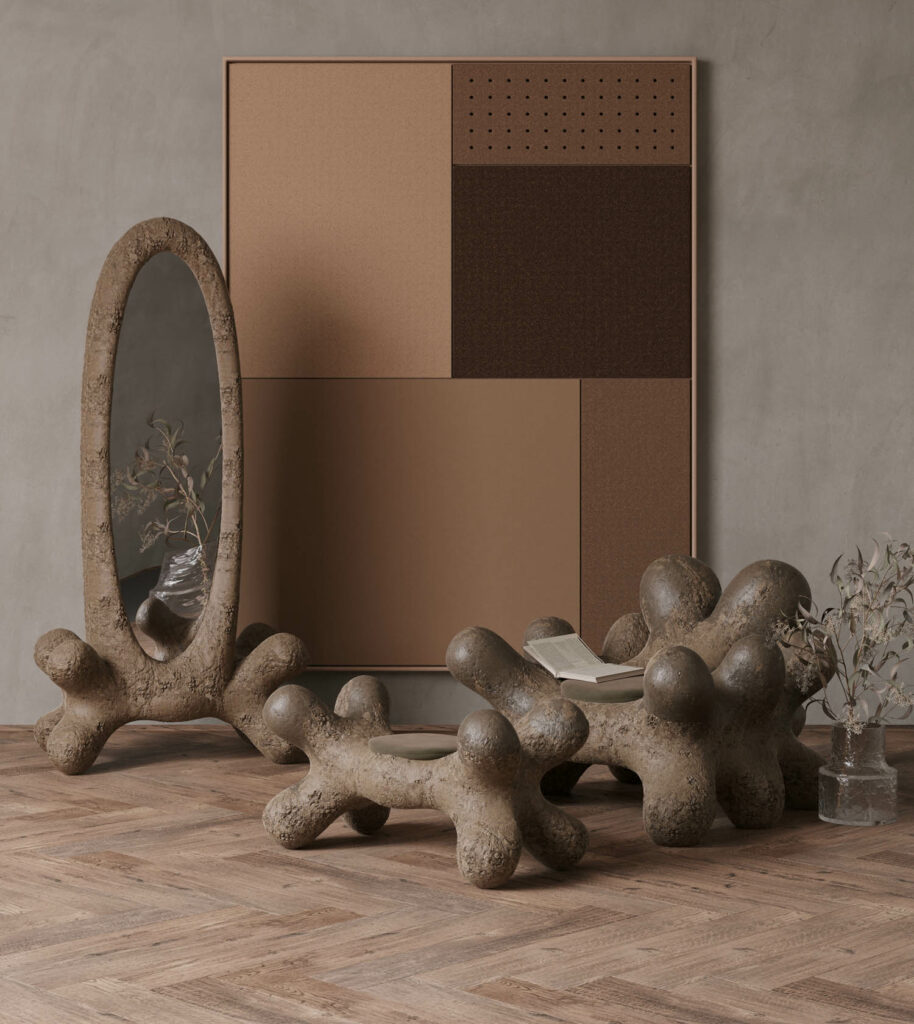 Vushka Chair, 2023, Hand-formed Ceramic by Serhii Makhno

