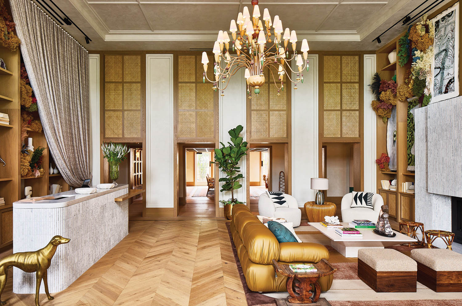 the luxe lobby of Faraway Martha's Vineyard
